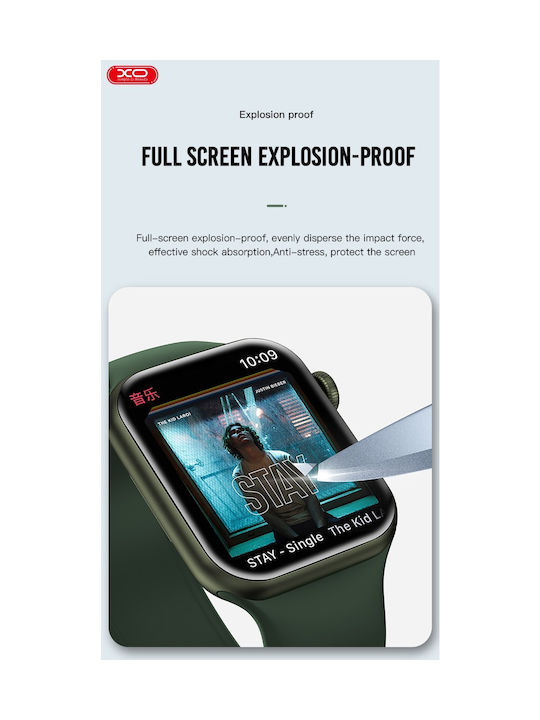 XO Fp1 Plastikhülle mit Glas in Schwarz Farbe für Apple Watch 40mm