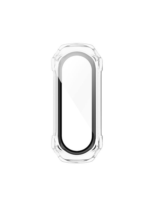 Techsuit Defense360 Pro Plastic Case with Glass in Transparent color for Mi Band 7