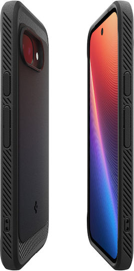 Spigen Rugged Armor (MagFit) Umschlag Rückseite Silikon 2mm Schwarz (Google Pixel 9a)