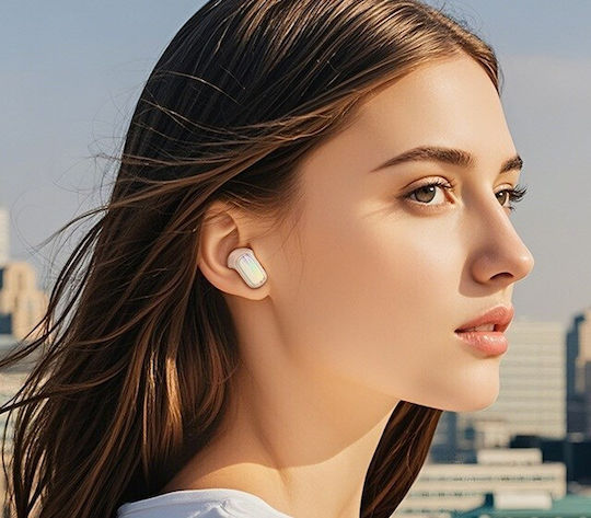 Hoco EQ20 In-ear Bluetooth Handsfree Earphones with Charging Case White