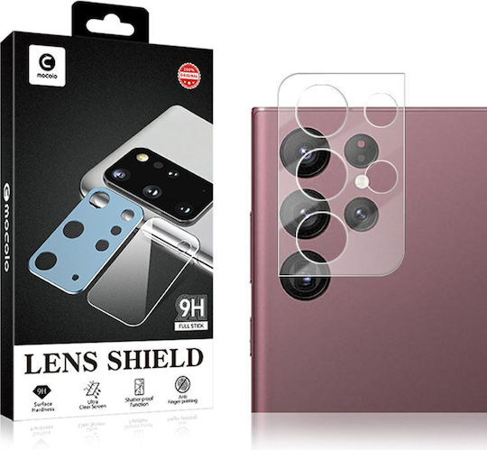Mocolo Silk Προστασία Κάμερας Tempered Glass Μπλε για το Galaxy S22 Ultra 5G