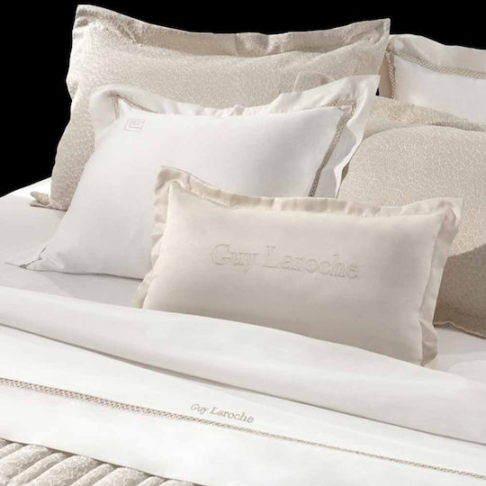 Guy Laroche Set Cearșafuri King Size 270x280cm. Blend Ecru Ivory 4buc