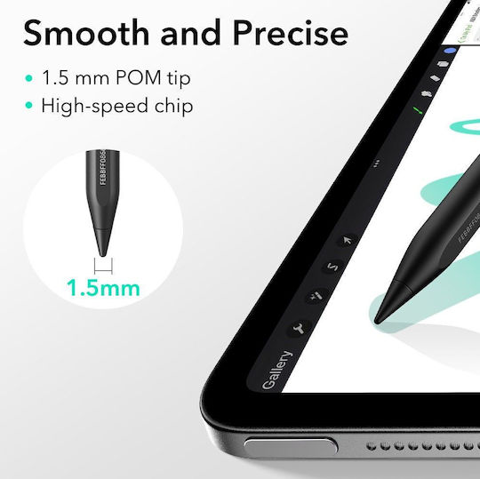 ESR Geo Digital Touch Stylus with Palm Rejection for iPad in Black color