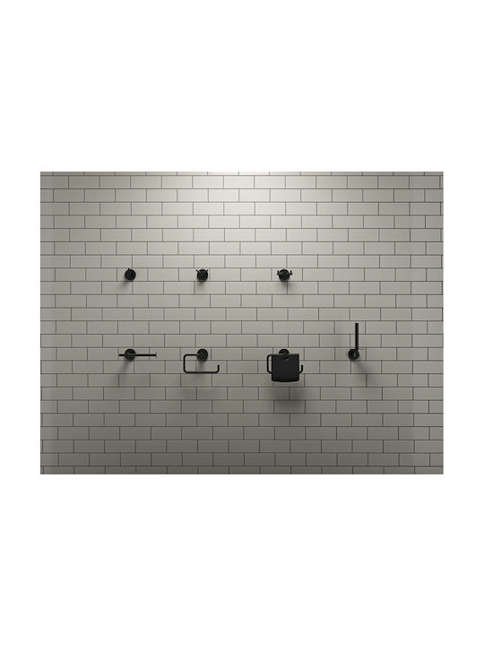 Verdi Sigma Inox Paper Holder Wall Mounted Black Matt
