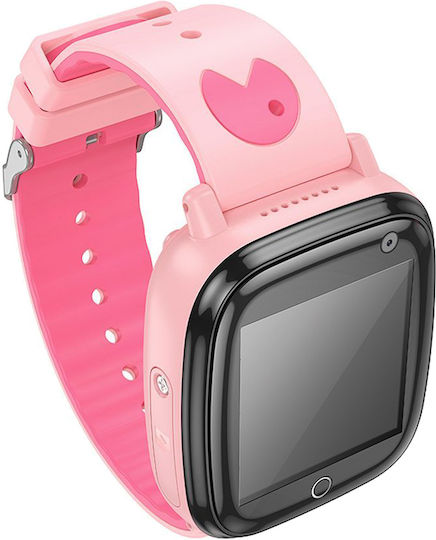 Hoco Y100 Smartwatch με SIM (Ροζ)