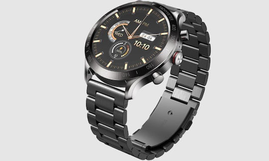 Riversong Motive 9 Max Stainless Steel Smartwatch with Heart Rate Monitor (Gray)
