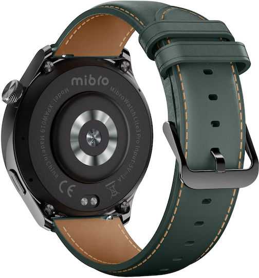 Mibro Watch Lite3 Pro 45mm Waterproof with Heart Rate Monitor (Blackish Green)