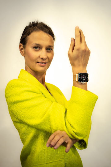 MaxCom FW55 Smartwatch with Heart Rate Monitor (Aurum Pro Gold)