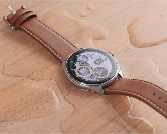 Hoco Y22 Call Version Smartwatch με Παλμογράφο (Ασημί)