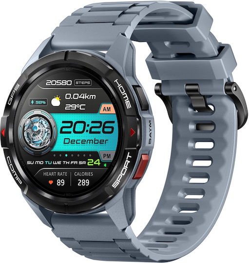 Mibro GS Active Smartwatch με Παλμογράφο (Γκρι)