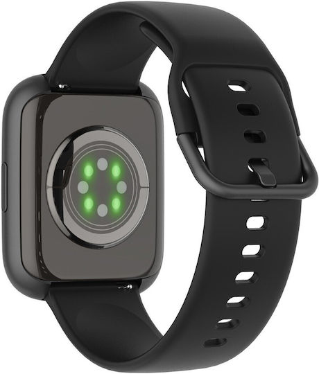 Forever ForeVigo 4 Smartwatch with Heart Rate Monitor (Black)