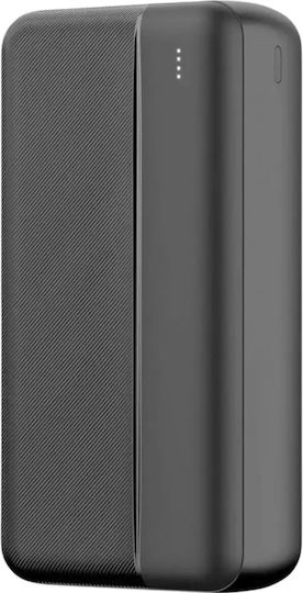 Maxlife MXPB-02 Power Bank 30000mAh με 2 Θύρες USB-A Μαύρο