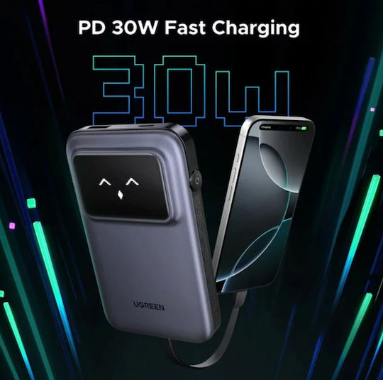 Ugreen PB511 Power Bank 10000mAh 30W με Θύρα USB-A και Θύρα USB-C Power Delivery Γκρι