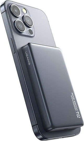 Usams CY Series CD242 MagSafe Power Bank 10000mAh 20W με Θύρα USB-C Power Delivery / Quick Charge Tarnish