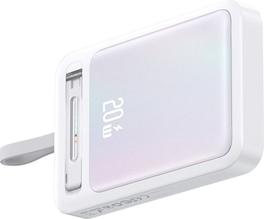 Usams XM Series CD219 MagSafe Power Bank 10000mAh 22.5W mit USB-C Anschluss Rosa