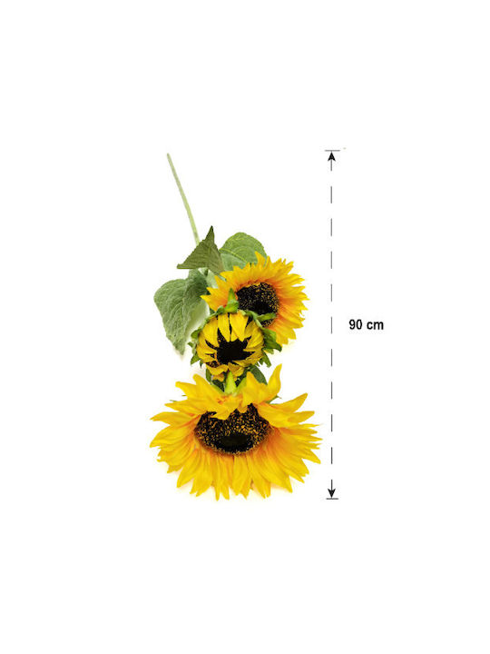 Artificial Decorative Branch Heliotropium Yellow 90cm Home & Camp