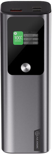 Alogic Ark Power Bank 27000mAh 140W with USB-A Port and 2 USB-C Ports Silver
