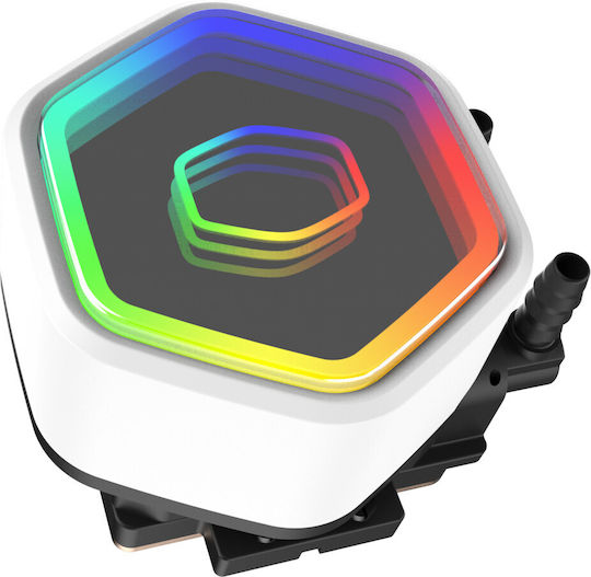 CoolerMaster MasterLiquid 240 Core II Water Cooling AIO CPU With 2 Fans 120mm And ARGB Lighting White