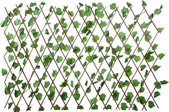 Globostar Artificial Garden Vine Leaves 78499 Πτυσσόμενη Πέργκολα Τεχνητής Φυλλωσιάς Κάθετος Κήπος Σύνθεση Αμπελόφυλλο Μ110 X Π10 X Υ120cm Min Μ310 X Π10 X Υ45cm Max