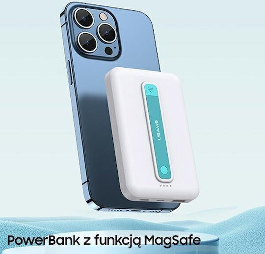 Usams PB64 Power Bank 10000mAh 20W με Θύρα USB-A και Θύρα USB-C Power Delivery / Quick Charge 3.0 Μαύρο