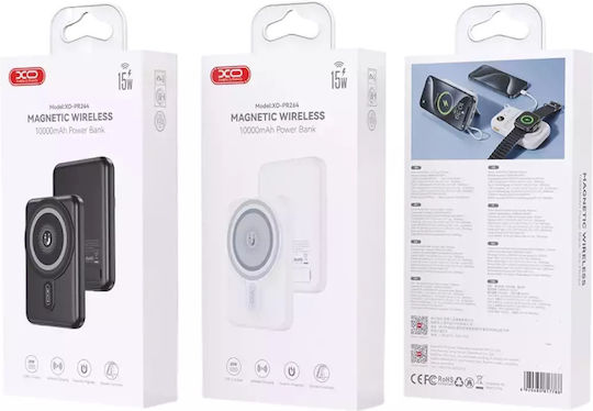 XO PR264 MagSafe Power Bank 10000mAh 20W mit USB-C Ausgangsanschlüsse Power Delivery / Schnellladung Schwarz