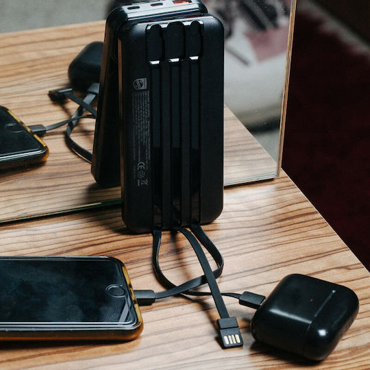 Philips DLP1922 Power Bank 10000mAh με Θύρα USB-A και Θύρα USB-C Μαύρο