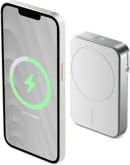 Alogic Matrix Universal MagSafe Power Bank 5000mAh με Θύρα USB-C Λευκό