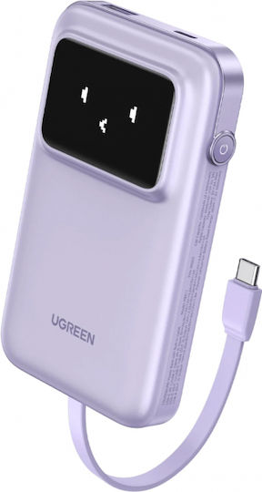 Ugreen Uno Power Bank 10000mAh 30W με Θύρα USB-A και Θύρα USB-C Power Delivery Μωβ