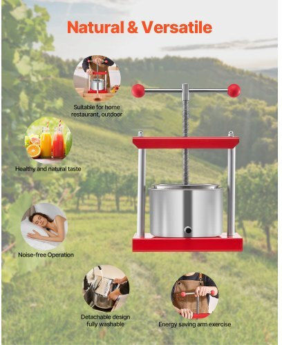 Vevor GJYZJTMBXG3L4YRM6V0 Grape Press Handbuch 3Es