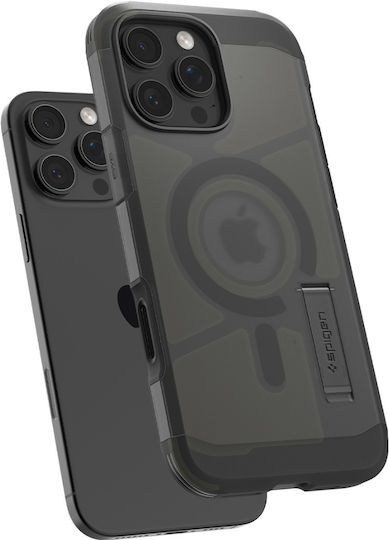 Spigen Tough Armor T AI (MagFit) Umschlag Rückseite Kunststoff / Silikon 2mm Frost Black (iPhone 17 Pro Max / iPhone 17 Pro / iPhone 16 Pro Max)