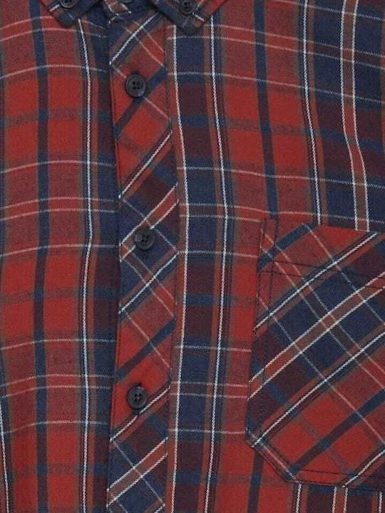 Long-sleeved Shirt Checked Chili Pepper