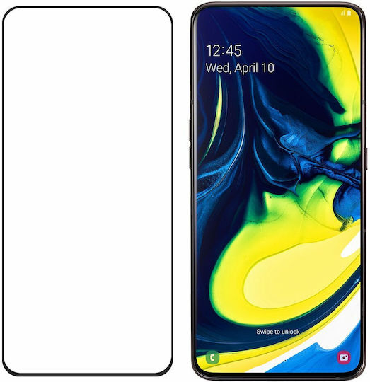 Wozinsky Пълно лепило Закалено стъкло за цялото лице (Galaxy A80)