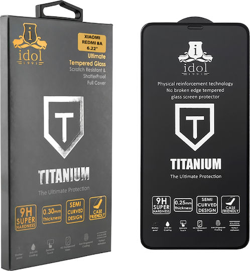 Idol 1991 Full Glue Full Face Tempered Glass (Redmi 8A) 8259029