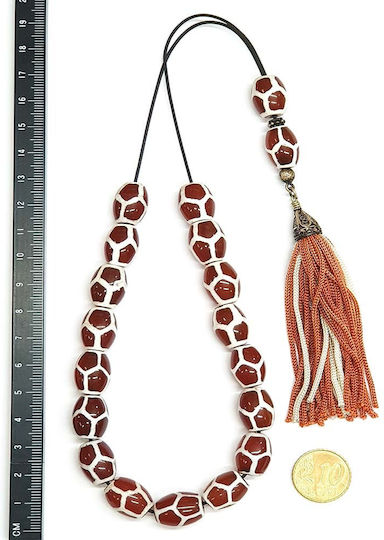 Roloi Komboloi Agate Worry Beads Multicolour 38cm