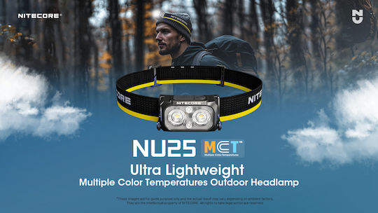 NiteCore LED Head Flashlight with Maximum Brightness 400lm NU25 MCT