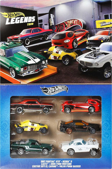 Hot Wheels Car Legends Set Legendy HW Set Of 6 Premium Metal Cars 1:64 Scale Decorations For 3+ Years Old