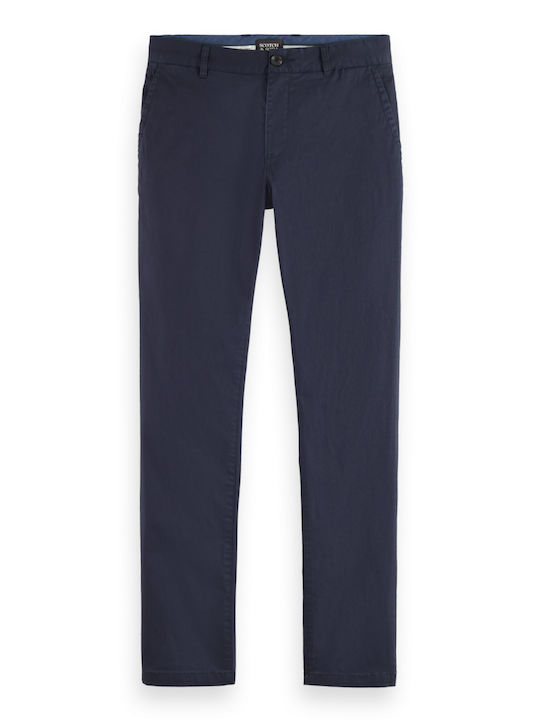 Mott Hose Chino Elastisch Blau
