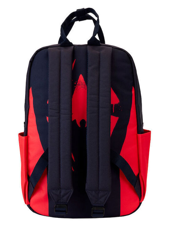 Loungefly Marvel Spider-verse Miles Morales Раница Многоцветна с Джоб за Бутилка
