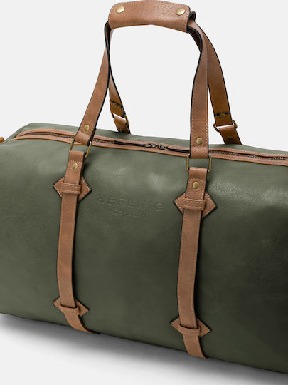 Herling Research Sack Voyage Green made of Artificial Leather