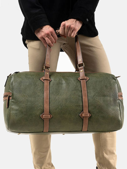 Herling Research Sack Voyage Green made of Artificial Leather