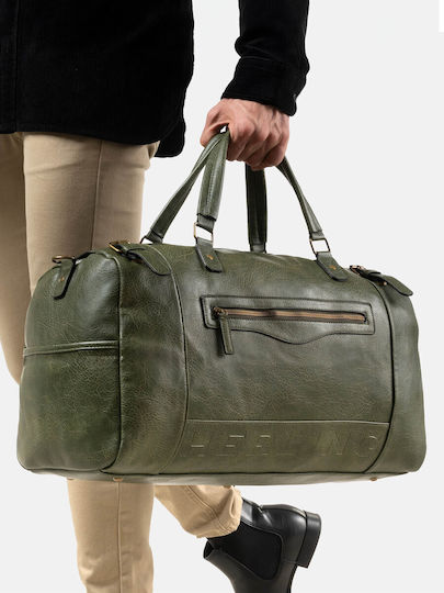 Herling Research Sack Voyage Green made of Artificial Leather