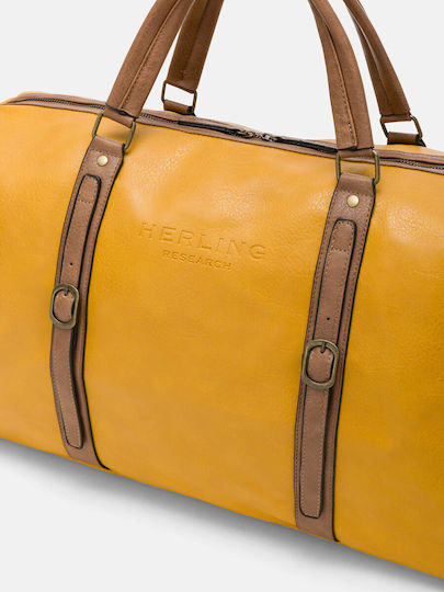 Herling Research Sack Voyage Yellow made of Artificial Leather