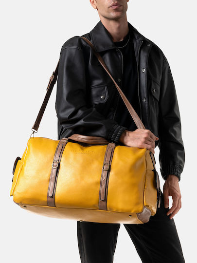Herling Research Sack Voyage Yellow made of Artificial Leather