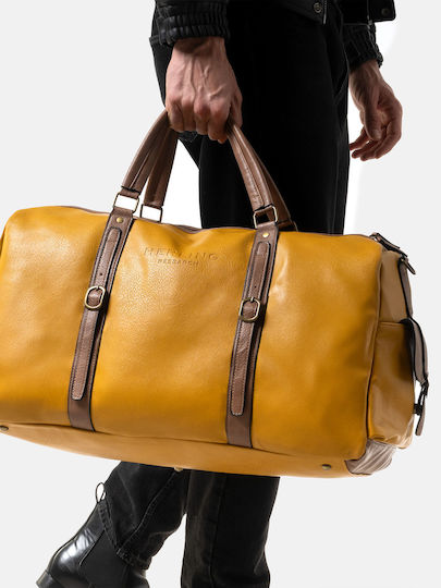 Herling Research Sack Voyage Yellow made of Artificial Leather