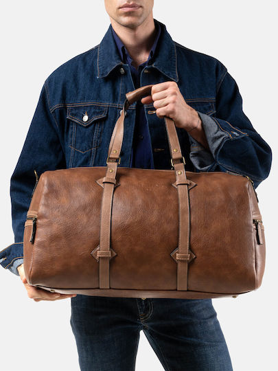 Herling Research Sack Voyage Brown made of Artificial Leather