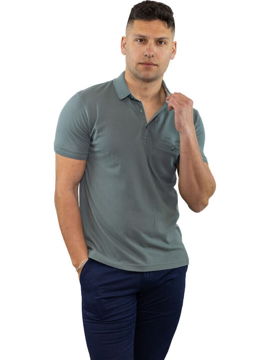 Polo Kurzarm Bluse Mint