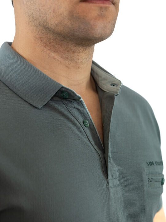 Polo Kurzarm Bluse Mint