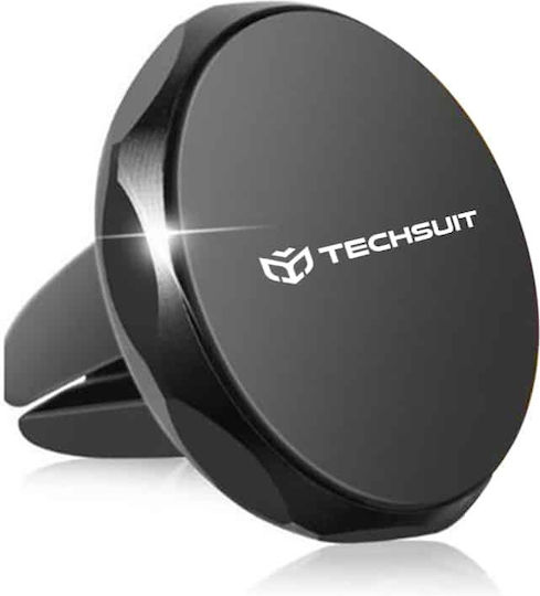 Techsuit Поставка за Мобилен Телефон за Кола с магнит Черна