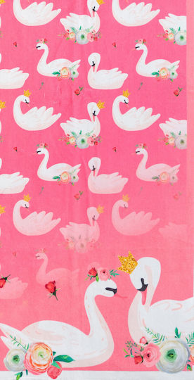 Πετσέτα Θαλάσσης Σχέδιο Swan 70χ140 Tortue S5-228-100 Εμπριμε