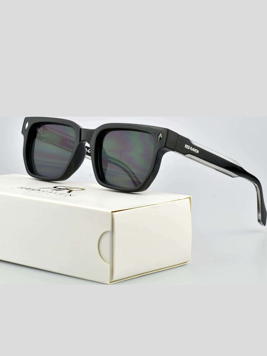 Red Raven Dante Unisex Sunglasses with Black Plastic Frame and Black Lens 49071514485070